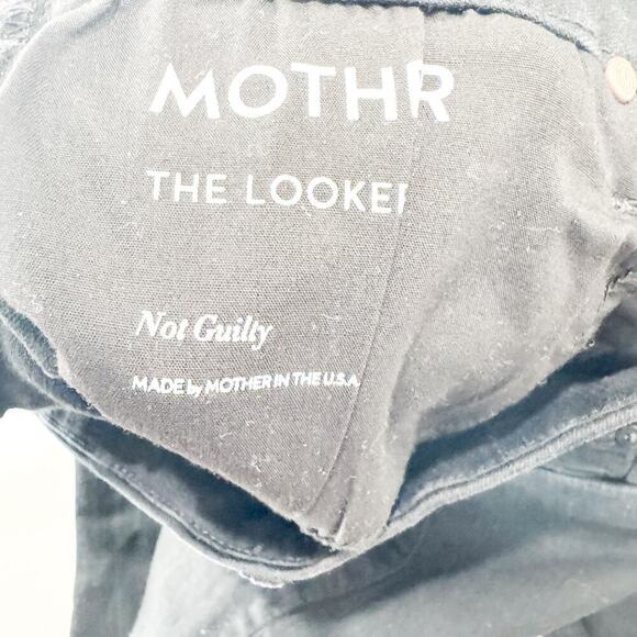 Mother The Looker Not Guilty Black Denim Jeans Stretchy Size 29 - Picture 6 of 9